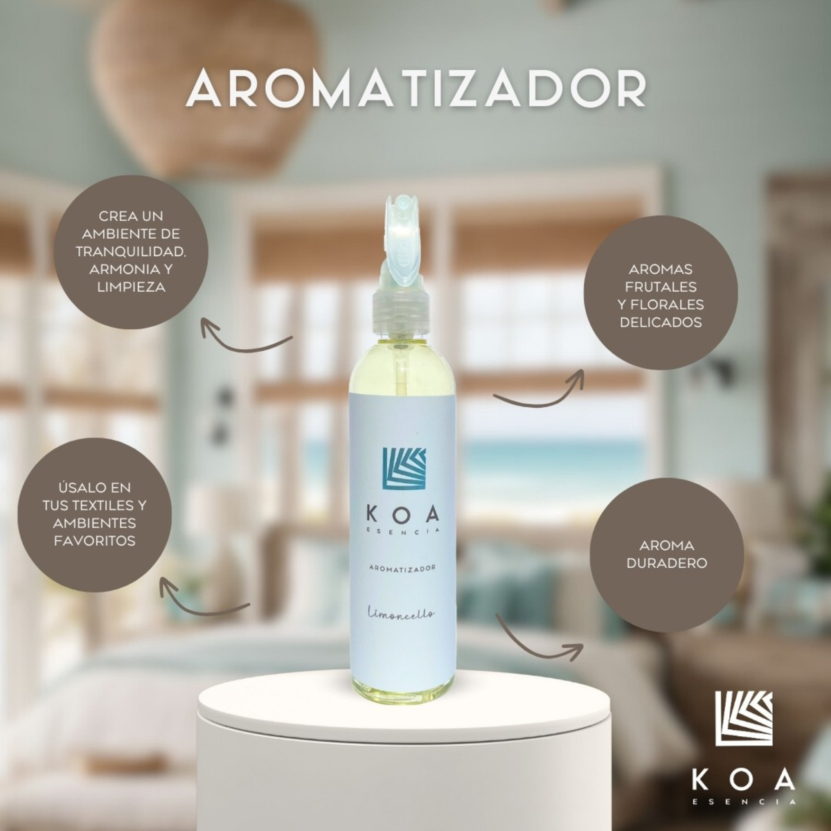Aromatizador para textiles y ambientes